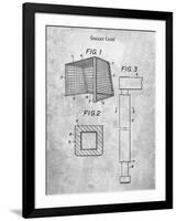 PP63-Slate Soccer Goal Patent Poster-Cole Borders-Framed Giclee Print