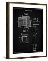 PP63-Vintage Black Soccer Goal Patent Poster-Cole Borders-Framed Giclee Print