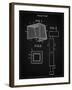 PP63-Vintage Black Soccer Goal Patent Poster-Cole Borders-Framed Giclee Print