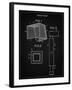 PP63-Vintage Black Soccer Goal Patent Poster-Cole Borders-Framed Giclee Print