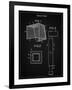 PP63-Vintage Black Soccer Goal Patent Poster-Cole Borders-Framed Giclee Print