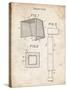 PP63-Vintage Parchment Soccer Goal Patent Poster-Cole Borders-Stretched Canvas