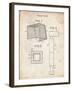 PP63-Vintage Parchment Soccer Goal Patent Poster-Cole Borders-Framed Giclee Print