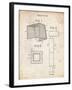 PP63-Vintage Parchment Soccer Goal Patent Poster-Cole Borders-Framed Giclee Print