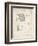 PP63-Vintage Parchment Soccer Goal Patent Poster-Cole Borders-Framed Giclee Print