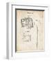 PP63-Vintage Parchment Soccer Goal Patent Poster-Cole Borders-Framed Giclee Print