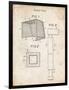 PP63-Vintage Parchment Soccer Goal Patent Poster-Cole Borders-Framed Giclee Print