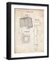 PP63-Vintage Parchment Soccer Goal Patent Poster-Cole Borders-Framed Giclee Print