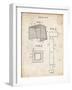 PP63-Vintage Parchment Soccer Goal Patent Poster-Cole Borders-Framed Giclee Print