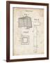 PP63-Vintage Parchment Soccer Goal Patent Poster-Cole Borders-Framed Giclee Print