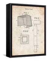 PP63-Vintage Parchment Soccer Goal Patent Poster-Cole Borders-Framed Stretched Canvas