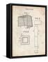 PP63-Vintage Parchment Soccer Goal Patent Poster-Cole Borders-Framed Stretched Canvas