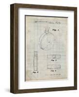 PP630-Antique Grid Parchment Perfume Jar Poster-Cole Borders-Framed Giclee Print