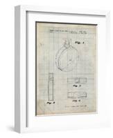 PP630-Antique Grid Parchment Perfume Jar Poster-Cole Borders-Framed Giclee Print