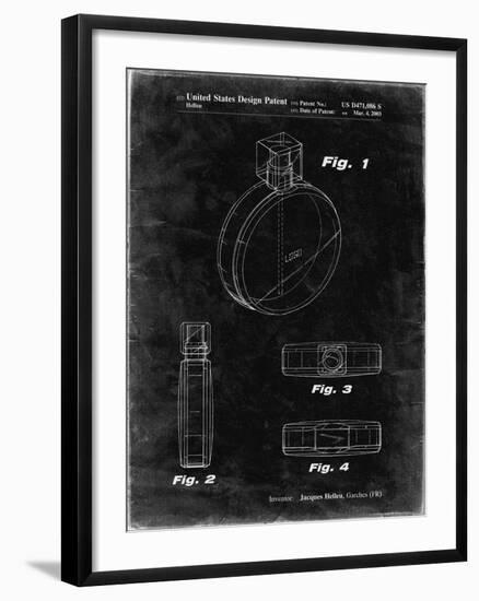 PP630-Black Grunge Perfume Jar Poster-Cole Borders-Framed Giclee Print