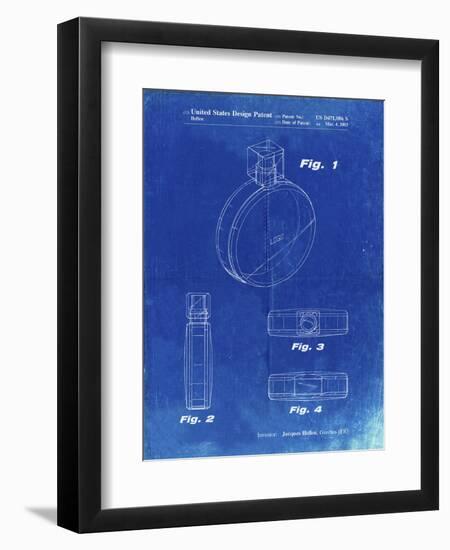 PP630-Faded Blueprint Perfume Jar Poster-Cole Borders-Framed Giclee Print