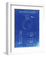 PP630-Faded Blueprint Perfume Jar Poster-Cole Borders-Framed Giclee Print