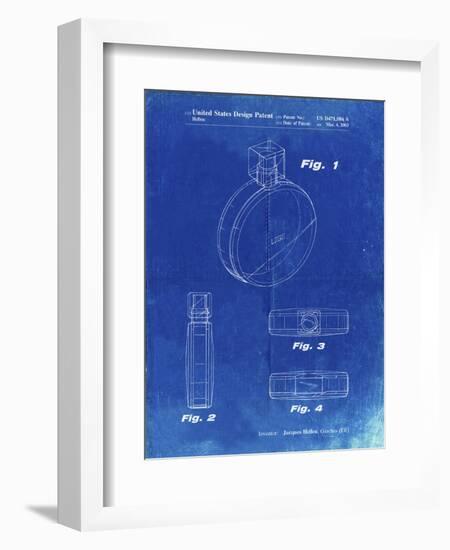 PP630-Faded Blueprint Perfume Jar Poster-Cole Borders-Framed Giclee Print