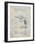 PP633-Antique Grid parchment H & R Revolver Pistol Patent Poster-Cole Borders-Framed Giclee Print