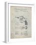 PP633-Antique Grid parchment H & R Revolver Pistol Patent Poster-Cole Borders-Framed Giclee Print