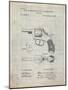 PP633-Antique Grid parchment H & R Revolver Pistol Patent Poster-Cole Borders-Mounted Giclee Print