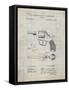 PP633-Antique Grid parchment H & R Revolver Pistol Patent Poster-Cole Borders-Framed Stretched Canvas