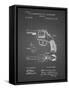 PP633-Black Grid H & R Revolver Pistol Patent Poster-Cole Borders-Framed Stretched Canvas