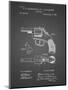 PP633-Black Grid H & R Revolver Pistol Patent Poster-Cole Borders-Mounted Giclee Print