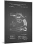 PP633-Black Grid H & R Revolver Pistol Patent Poster-Cole Borders-Mounted Giclee Print