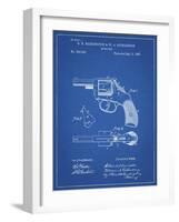 PP633-Blueprint H & R Revolver Pistol Patent Poster-Cole Borders-Framed Giclee Print