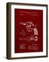 PP633-Burgundy H & R Revolver Pistol Patent Poster-Cole Borders-Framed Giclee Print