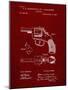 PP633-Burgundy H & R Revolver Pistol Patent Poster-Cole Borders-Mounted Giclee Print