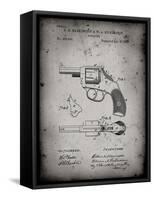 PP633-Faded Grey H & R Revolver Pistol Patent Poster-Cole Borders-Framed Stretched Canvas