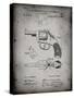 PP633-Faded Grey H & R Revolver Pistol Patent Poster-Cole Borders-Stretched Canvas