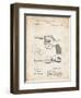 PP633-Vintage Parchment H & R Revolver Pistol Patent Poster-Cole Borders-Framed Giclee Print