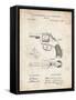 PP633-Vintage Parchment H & R Revolver Pistol Patent Poster-Cole Borders-Framed Stretched Canvas