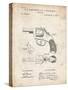 PP633-Vintage Parchment H & R Revolver Pistol Patent Poster-Cole Borders-Stretched Canvas