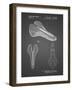 PP637-Black Grid Bicycle Seat Patent Poster-Cole Borders-Framed Giclee Print