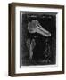 PP637-Black Grunge Bicycle Seat Patent Poster-Cole Borders-Framed Giclee Print