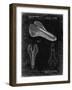 PP637-Black Grunge Bicycle Seat Patent Poster-Cole Borders-Framed Giclee Print