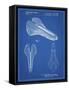 PP637-Blueprint Bicycle Seat Patent Poster-Cole Borders-Framed Stretched Canvas