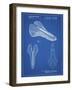 PP637-Blueprint Bicycle Seat Patent Poster-Cole Borders-Framed Giclee Print