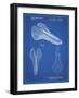 PP637-Blueprint Bicycle Seat Patent Poster-Cole Borders-Framed Giclee Print