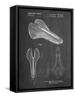 PP637-Chalkboard Bicycle Seat Patent Poster-Cole Borders-Framed Stretched Canvas