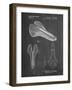 PP637-Chalkboard Bicycle Seat Patent Poster-Cole Borders-Framed Giclee Print