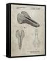 PP637-Sandstone Bicycle Seat Patent Poster-Cole Borders-Framed Stretched Canvas