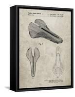PP637-Sandstone Bicycle Seat Patent Poster-Cole Borders-Framed Stretched Canvas