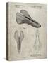 PP637-Sandstone Bicycle Seat Patent Poster-Cole Borders-Stretched Canvas