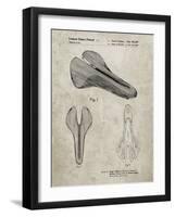 PP637-Sandstone Bicycle Seat Patent Poster-Cole Borders-Framed Giclee Print