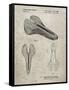 PP637-Sandstone Bicycle Seat Patent Poster-Cole Borders-Framed Stretched Canvas